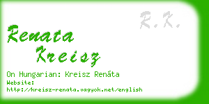 renata kreisz business card